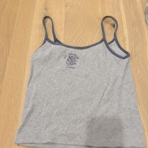 Brandy tank top grey and blue. One size fits all.
